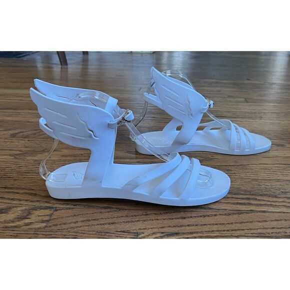 Ancient Greek Sandals White Wing Hermes Sandals Shoes   Women's Size EU 37 US 6 - Picture 2 of 9